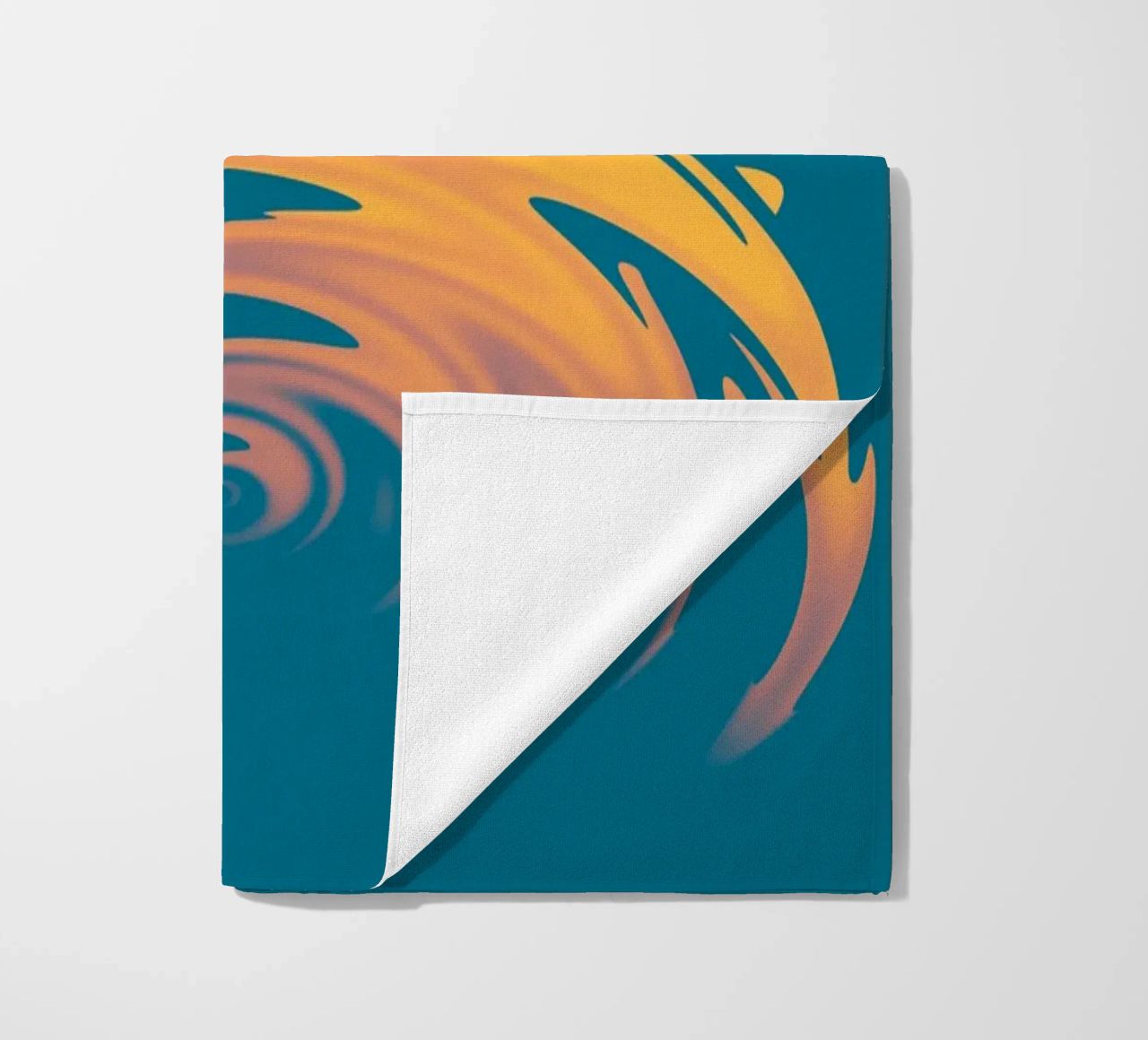 Abstract dynamic colourful circular wave pattern beach towel by Something for you
