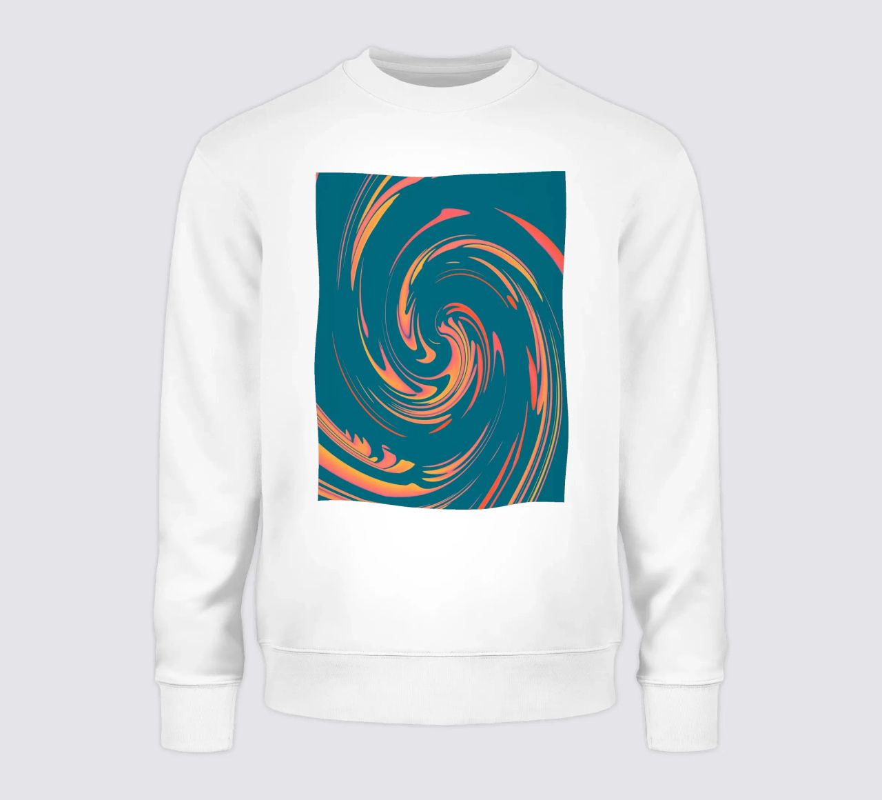 Abstract colourful dynamic circular pattern sweatshirt by Something for you