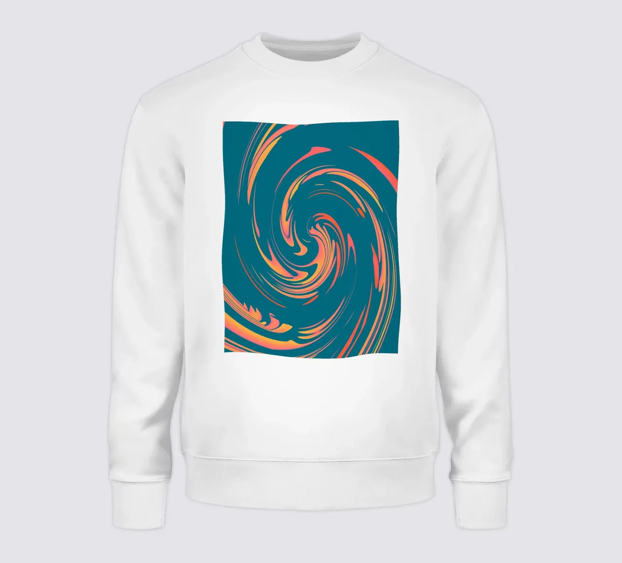 Motif circulaire dynamique abstrait et coloré sweat de Something for you