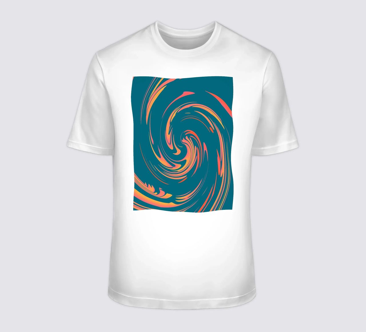 Abstract colourful dynamic circular pattern t-shirt by Something for you