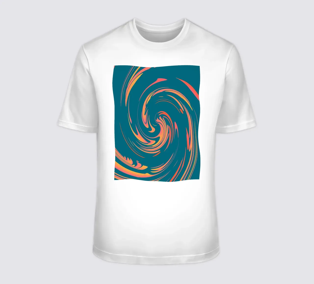 Abstract colourful dynamic circular pattern t-shirt by Something for you