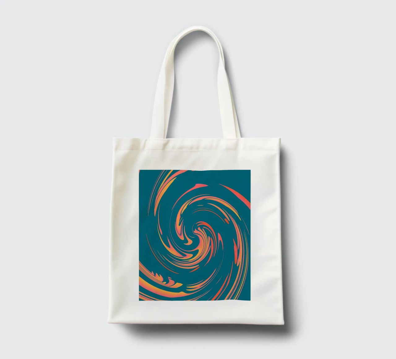 Abstract colourful dynamic circular pattern tote bag by Something for you