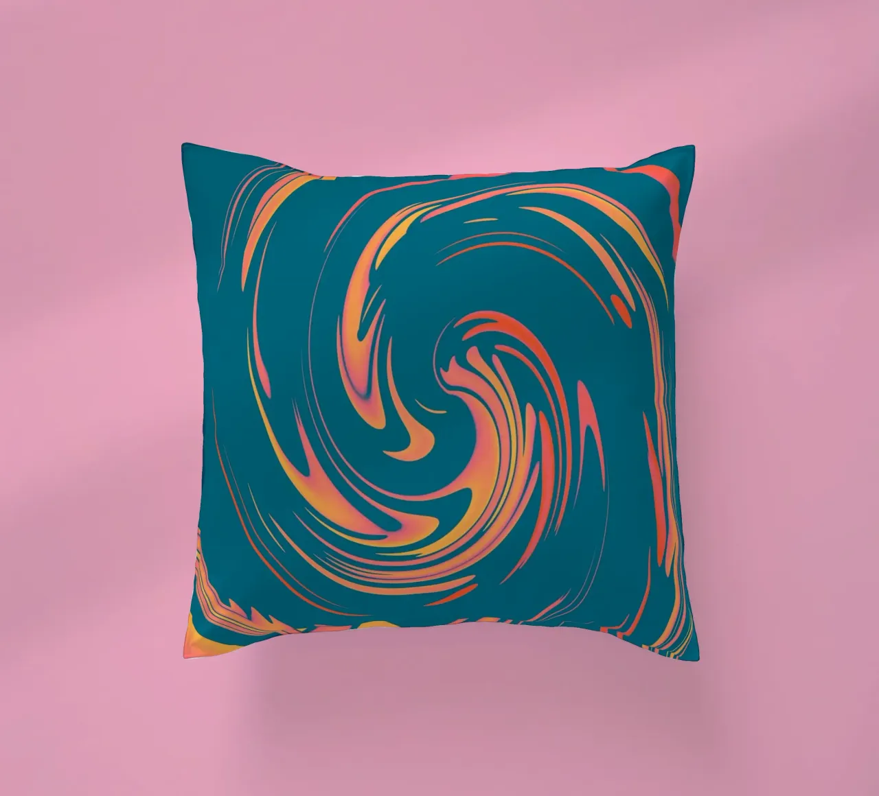 Abstract colourful dynamic circular pattern decorative cushion by Something for you