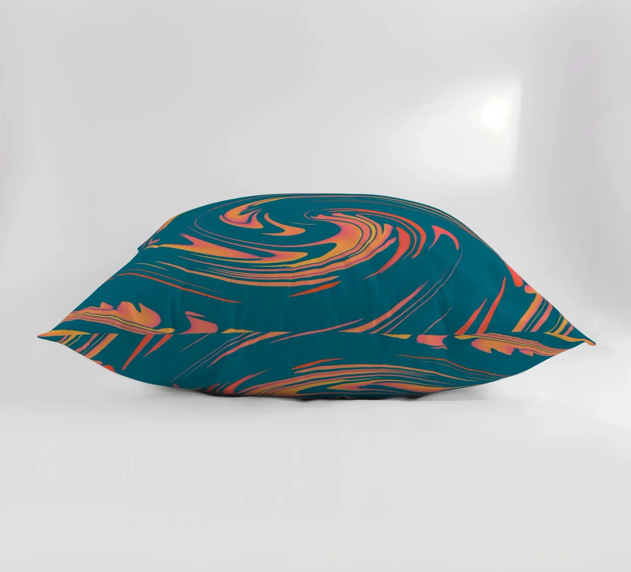 Abstract colourful dynamic circular pattern decorative cushion by Something for you