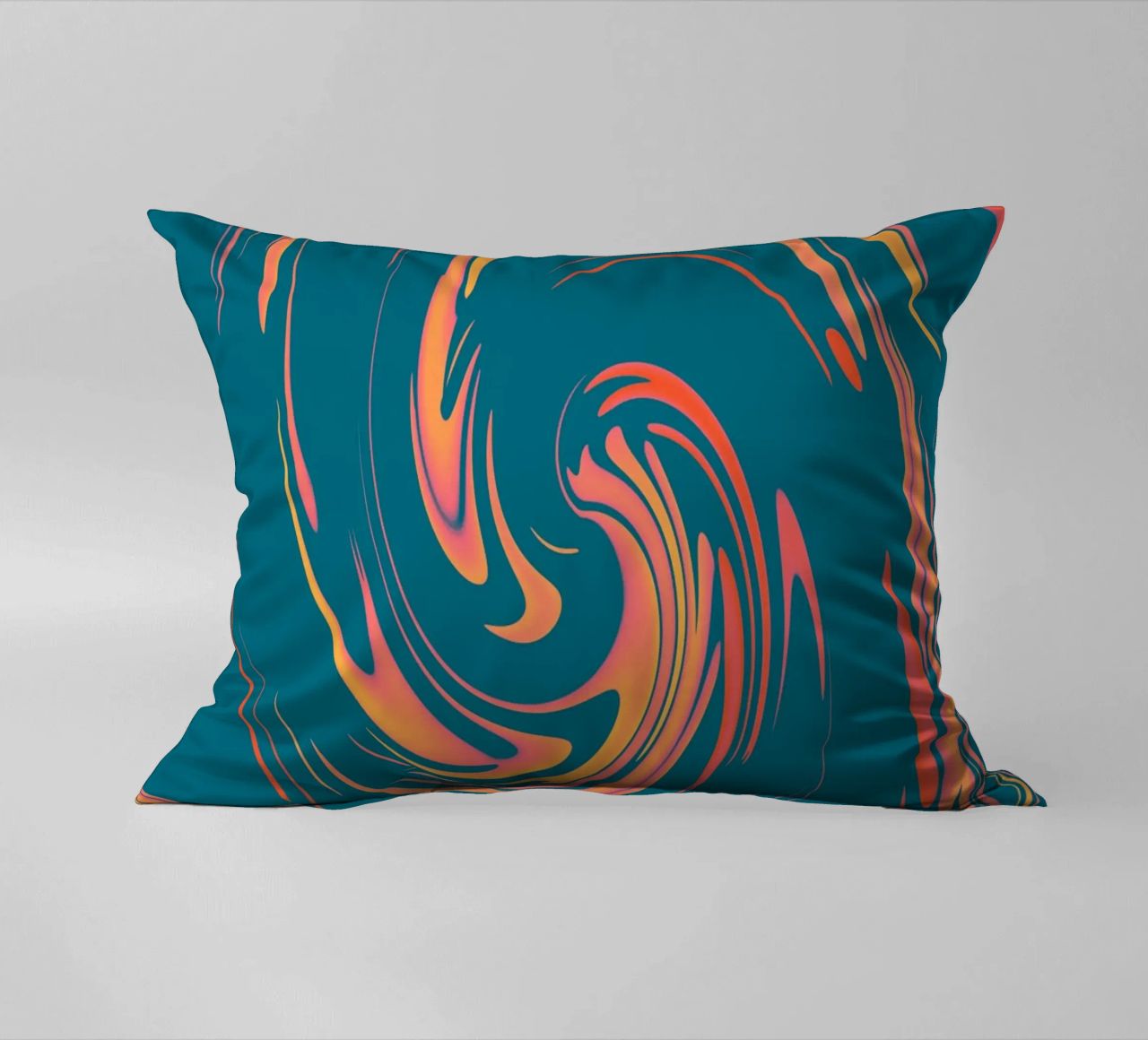Abstract colourful dynamic circular pattern decorative cushion by Something for you