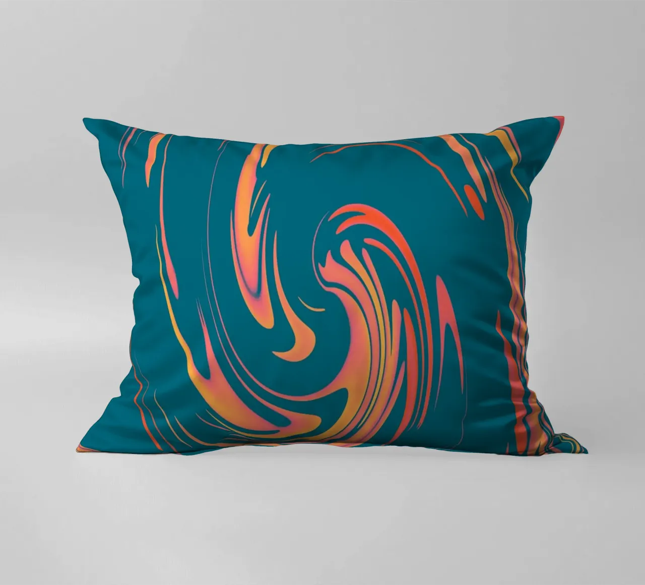 Abstract colourful dynamic circular pattern decorative cushion by Something for you