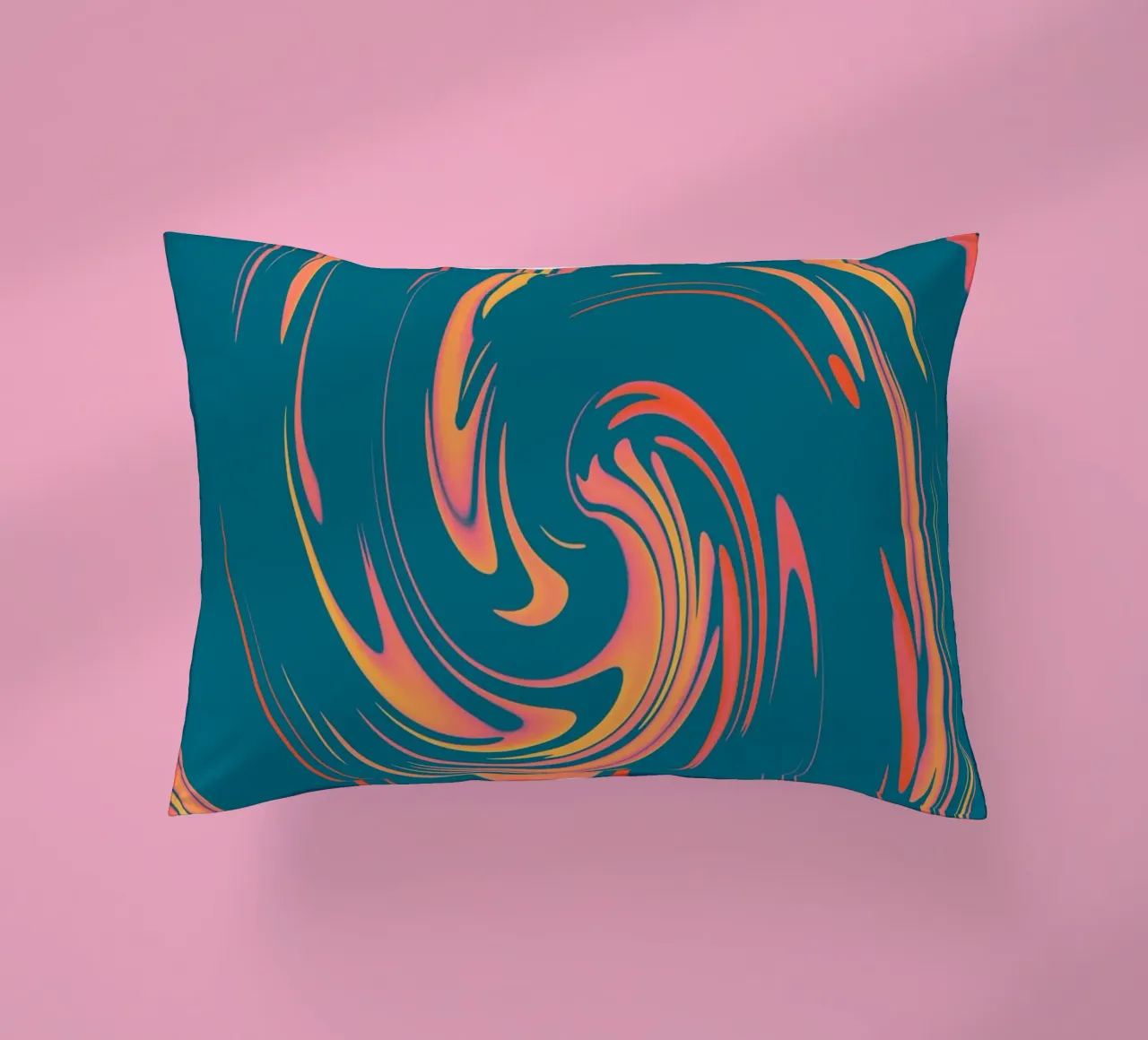 Abstract colourful dynamic circular pattern decorative cushion by Something for you