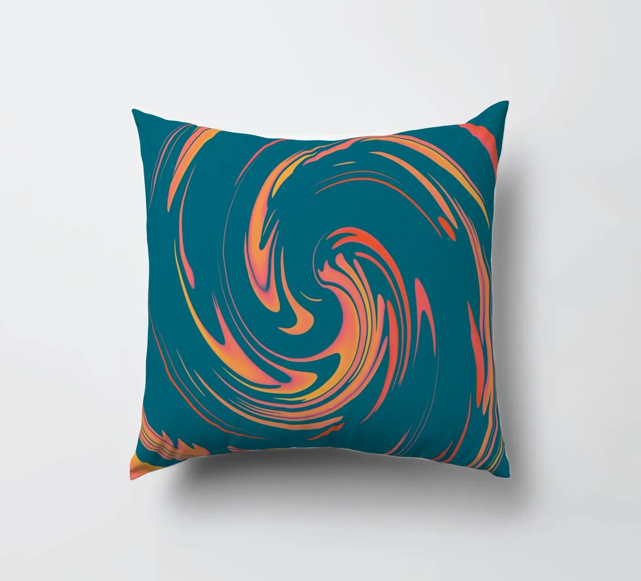 Abstract colourful dynamic circular pattern decorative cushion by Something for you