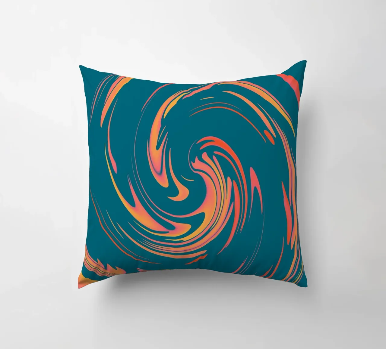 Abstract colourful dynamic circular pattern decorative cushion by Something for you