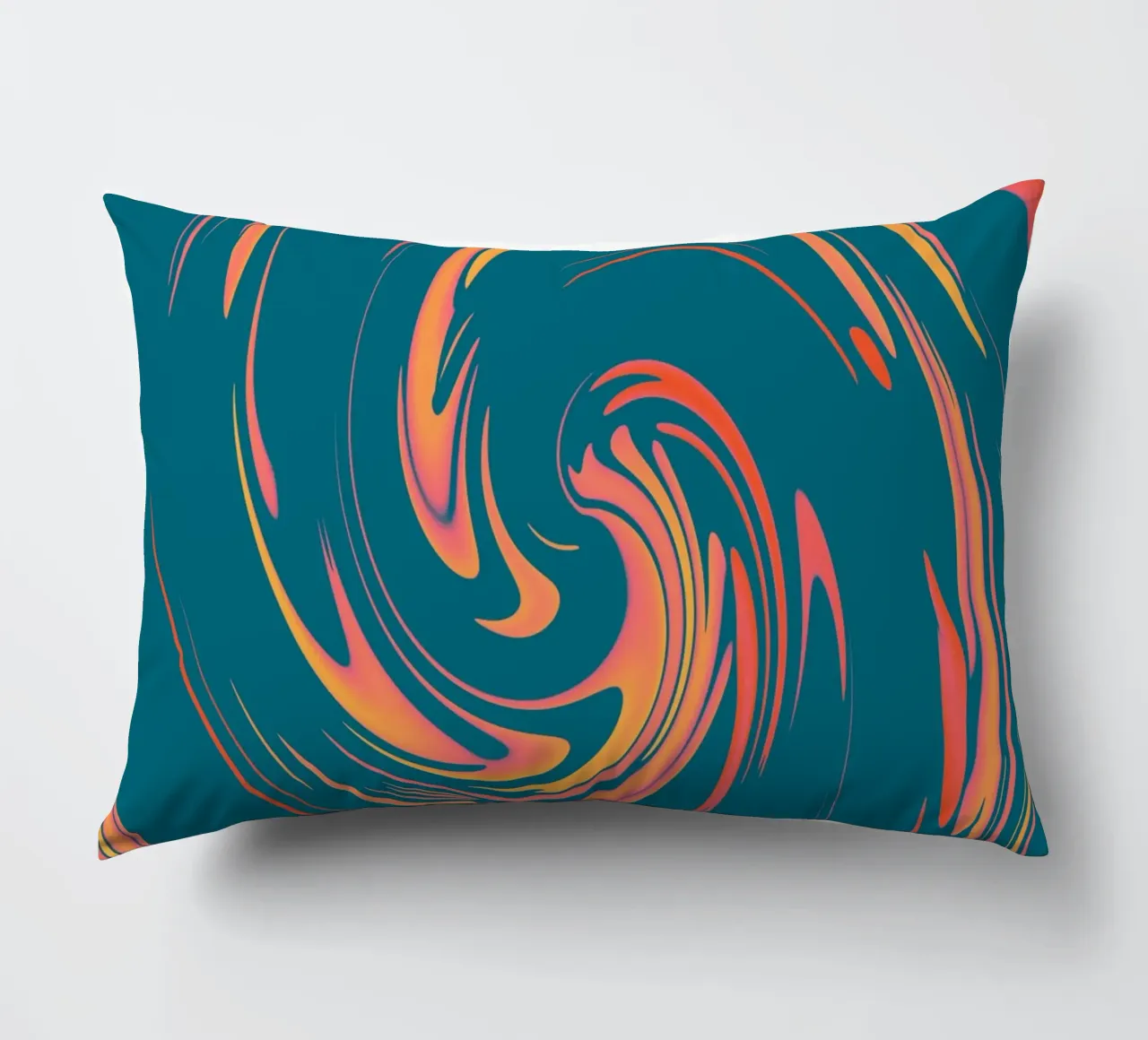 Abstract colourful dynamic circular pattern decorative cushion by Something for you