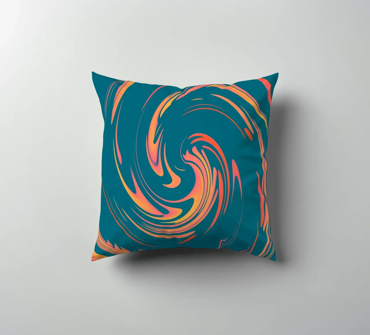 Abstract colourful dynamic circular pattern decorative cushion by Something for you