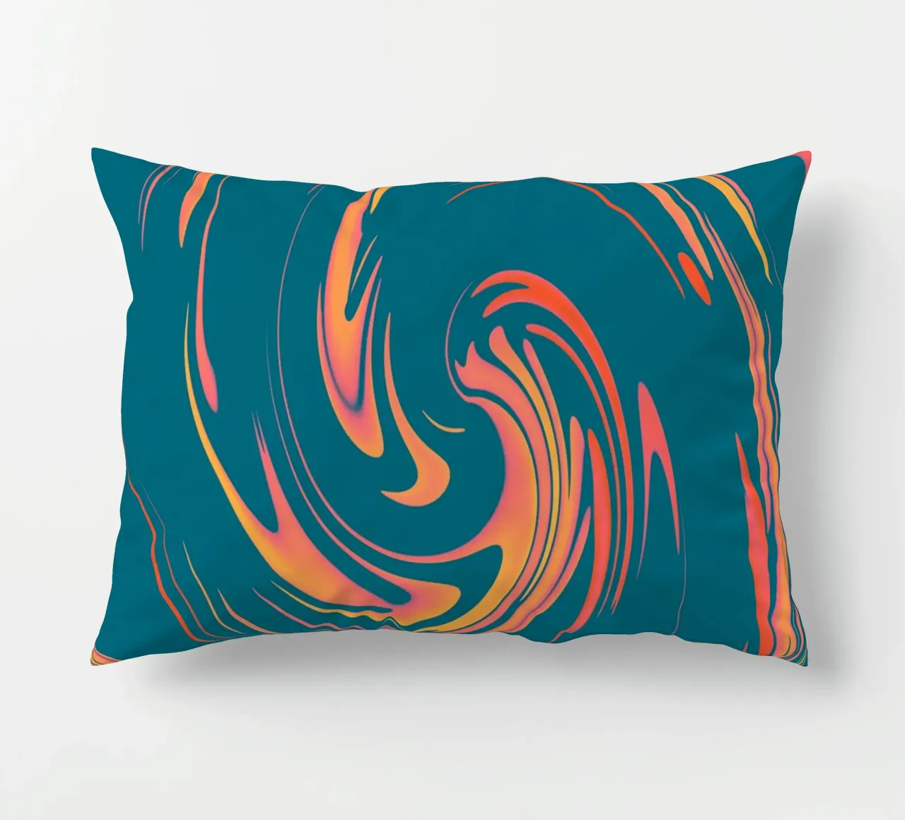 Abstract colourful dynamic circular pattern decorative cushion by Something for you