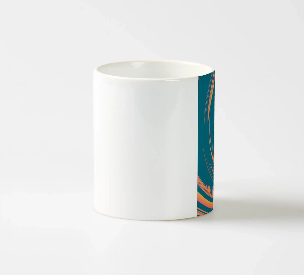 Abstract colourful dynamic circular pattern ceramic mug by Something for you