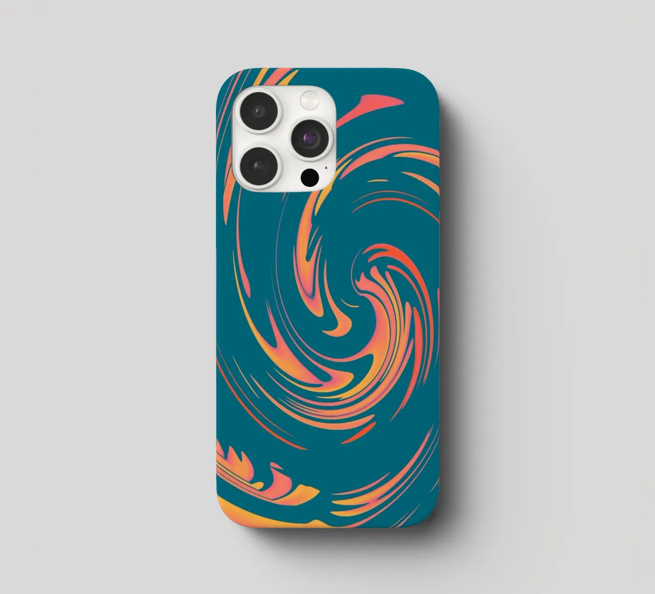Disegno circolare astratto colorato e dinamico cover iphone da Something for you