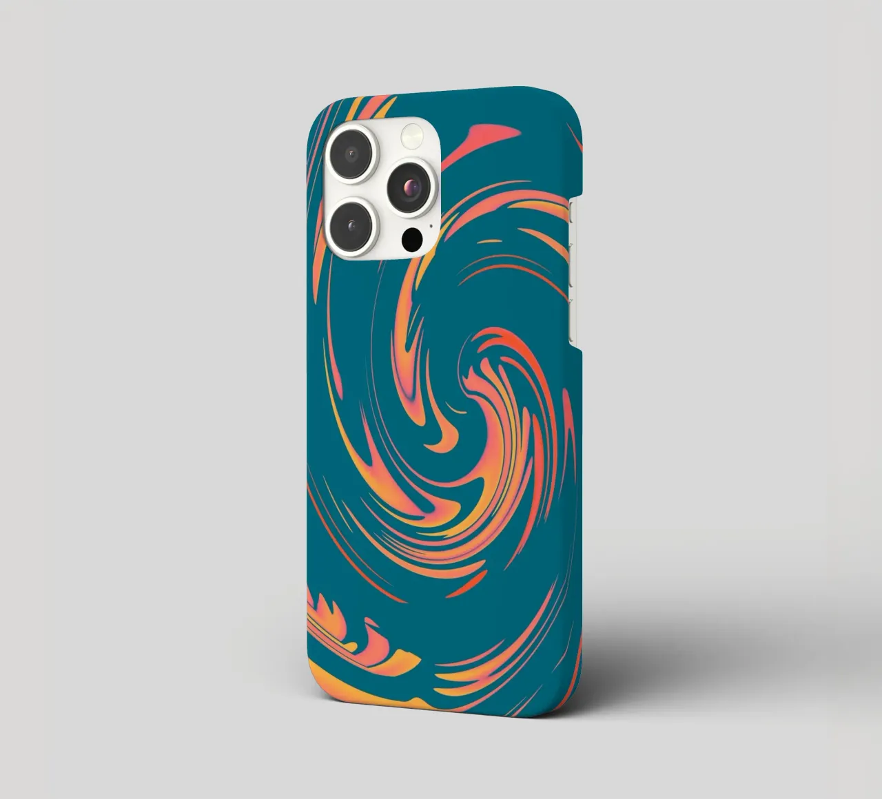 Disegno circolare astratto colorato e dinamico cover iphone da Something for you
