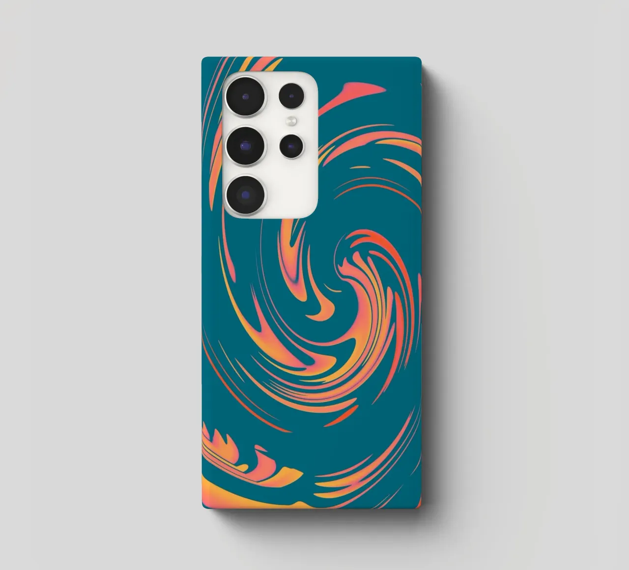 Disegno circolare astratto colorato e dinamico cover samsung da Something for you