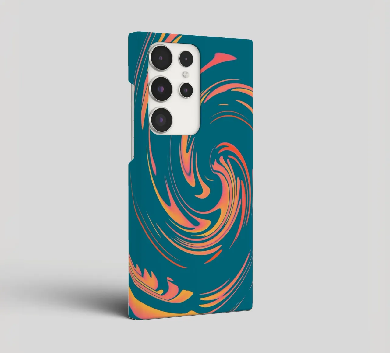 Disegno circolare astratto colorato e dinamico cover samsung da Something for you