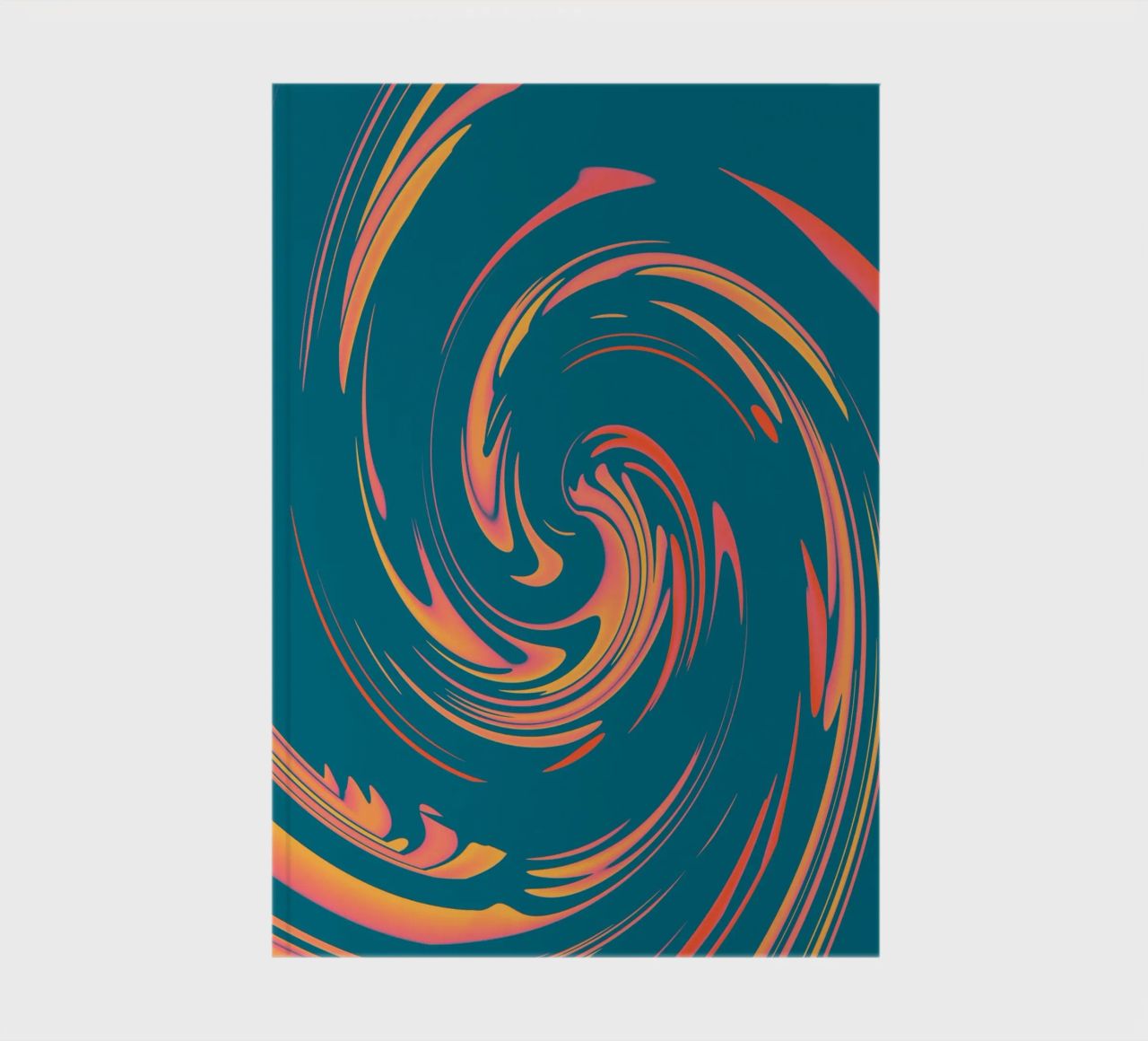 Abstract colourful dynamic circular pattern notebook by Something for you