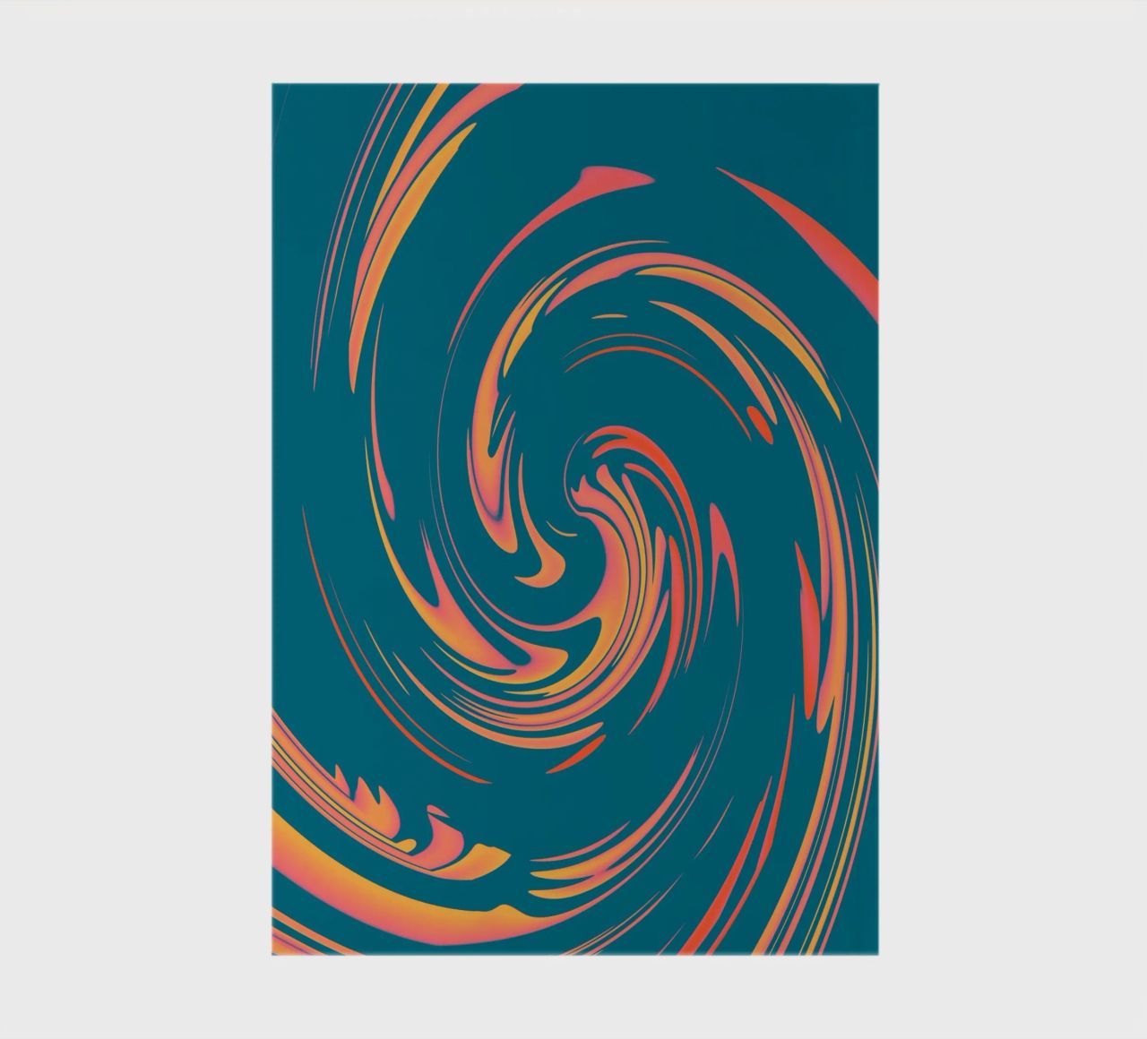 Abstract colourful dynamic circular pattern notebook by Something for you