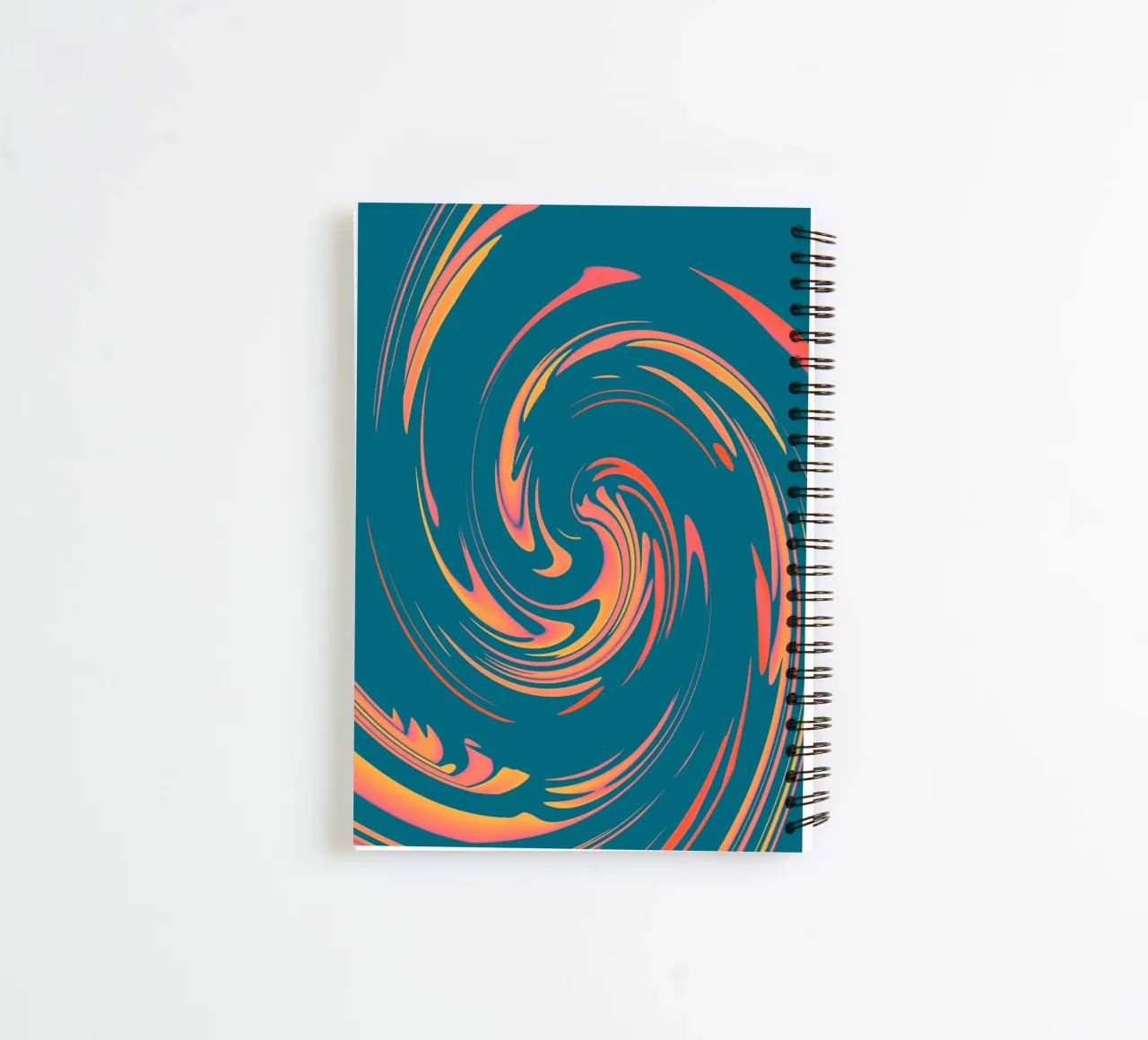 Motif circulaire dynamique abstrait et coloré carnet à spirale de Something for you