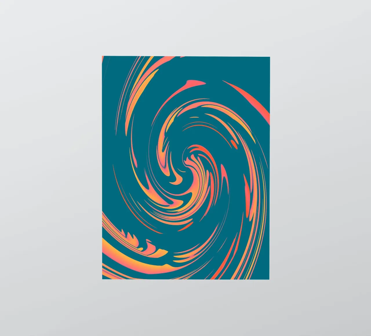 Abstract colourful dynamic circular pattern sticker by Something for you