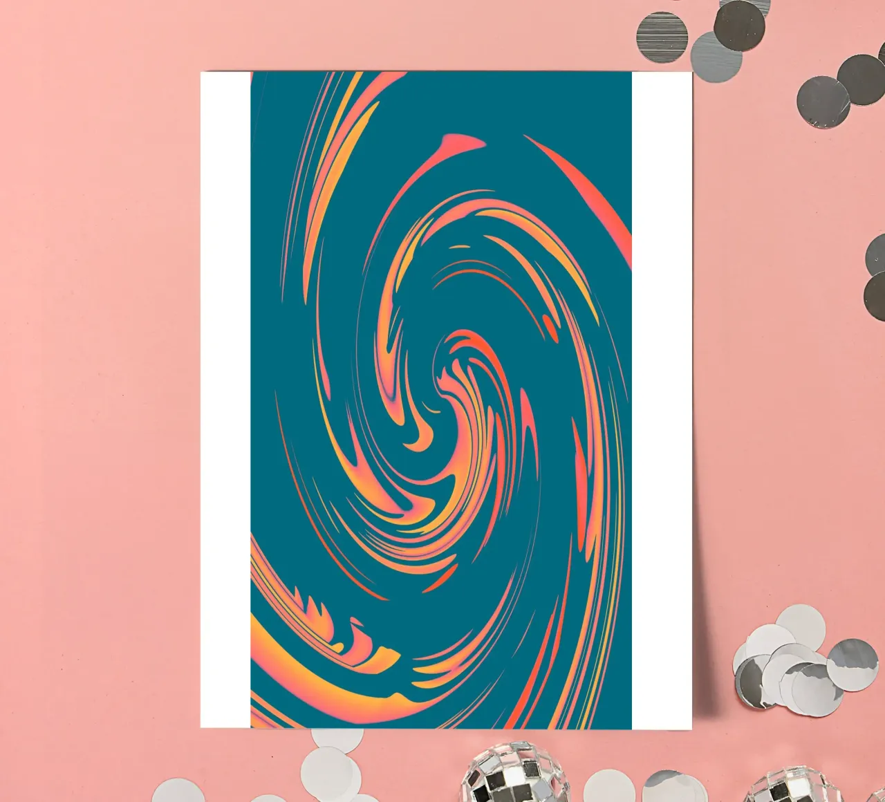 Abstract colourful dynamic circular pattern sticker sheet by Something for you