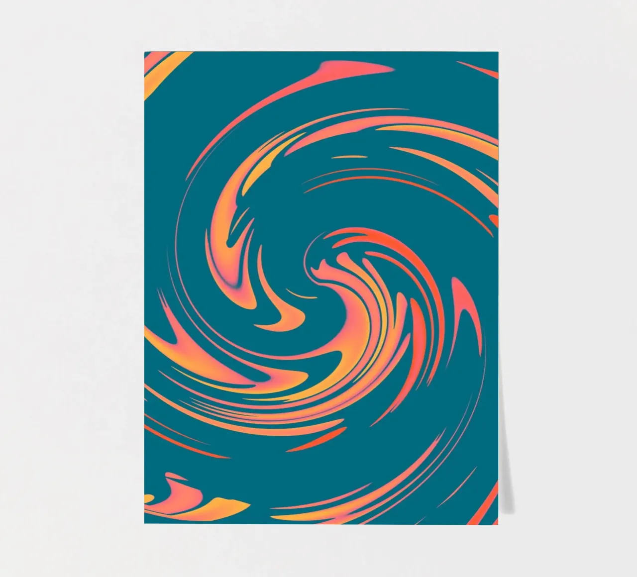 Motif circulaire dynamique abstrait et coloré planche autocollant de Something for you