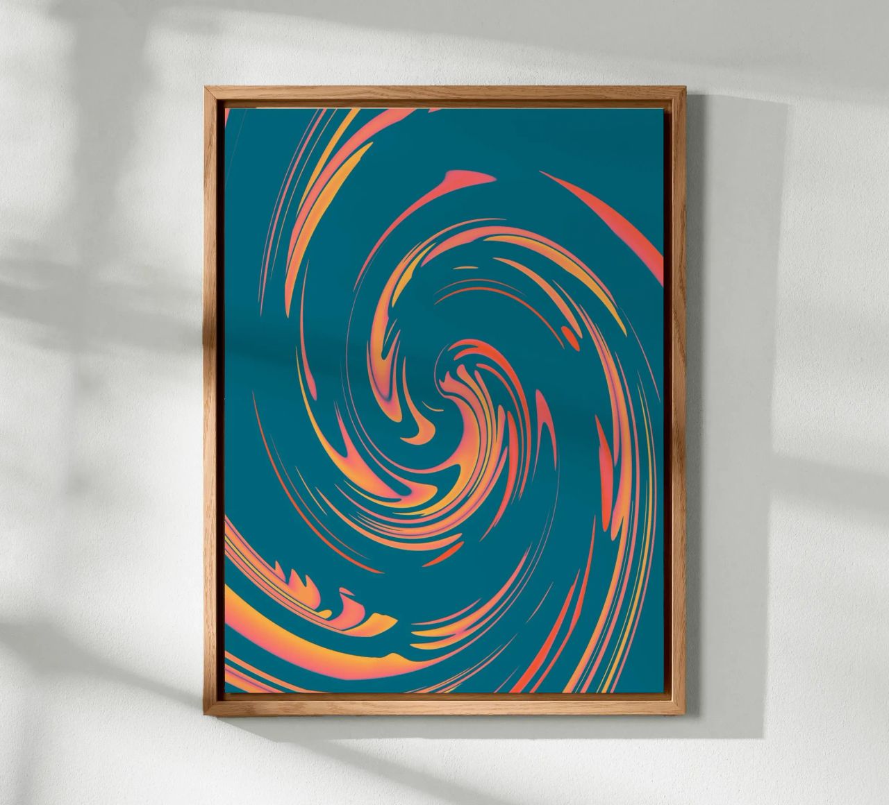 Abstract colourful dynamic circular pattern alu-dibond by Something for you