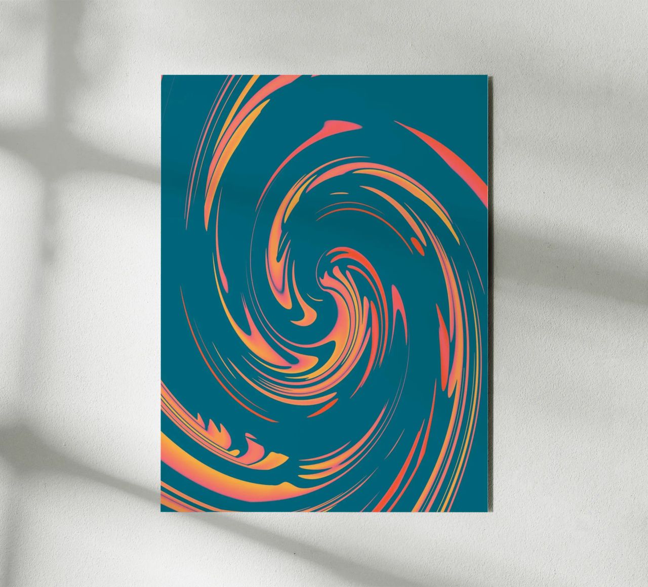 Abstract colourful dynamic circular pattern alu-dibond by Something for you