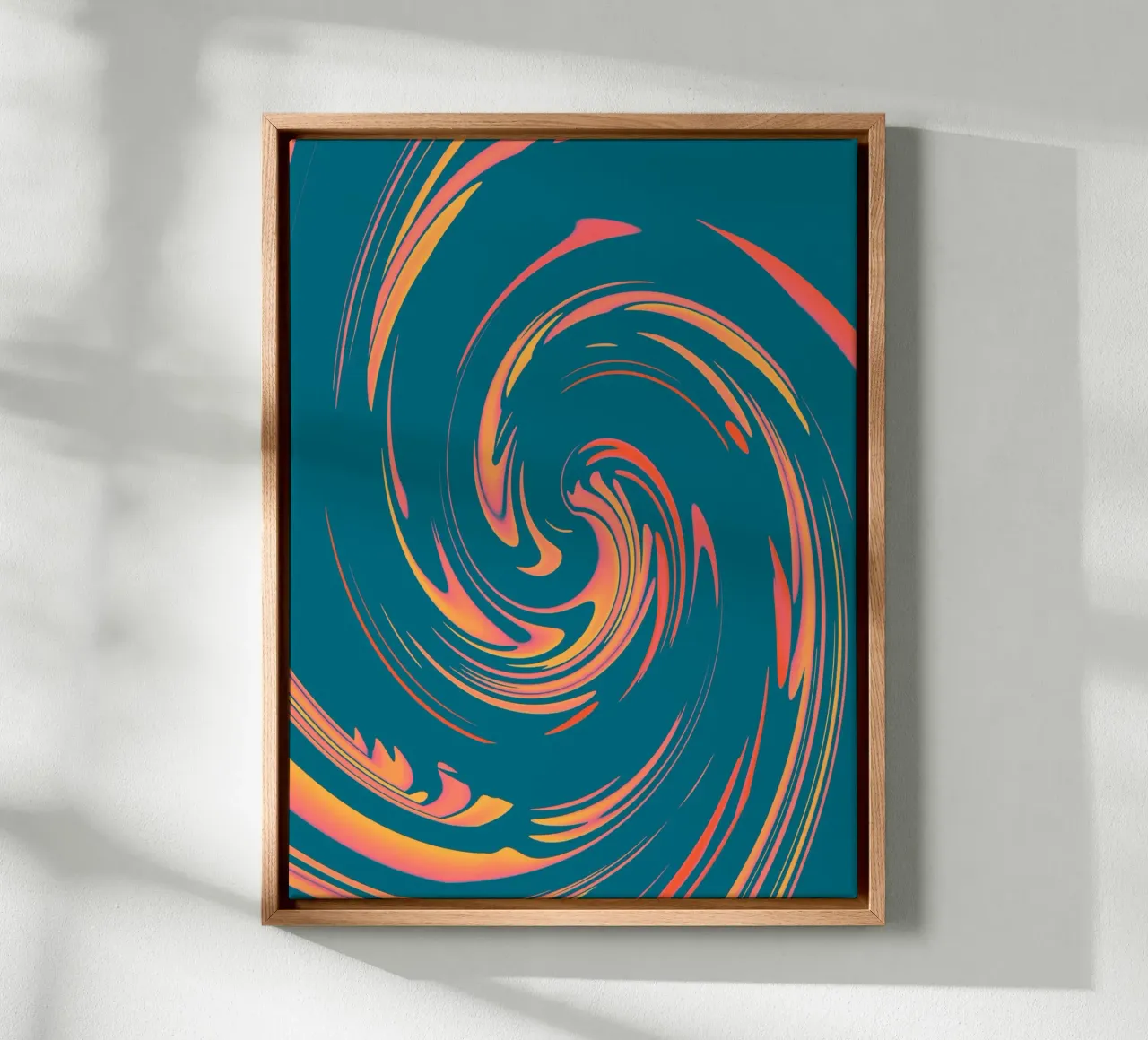 Motif circulaire dynamique abstrait et coloré toile de Something for you
