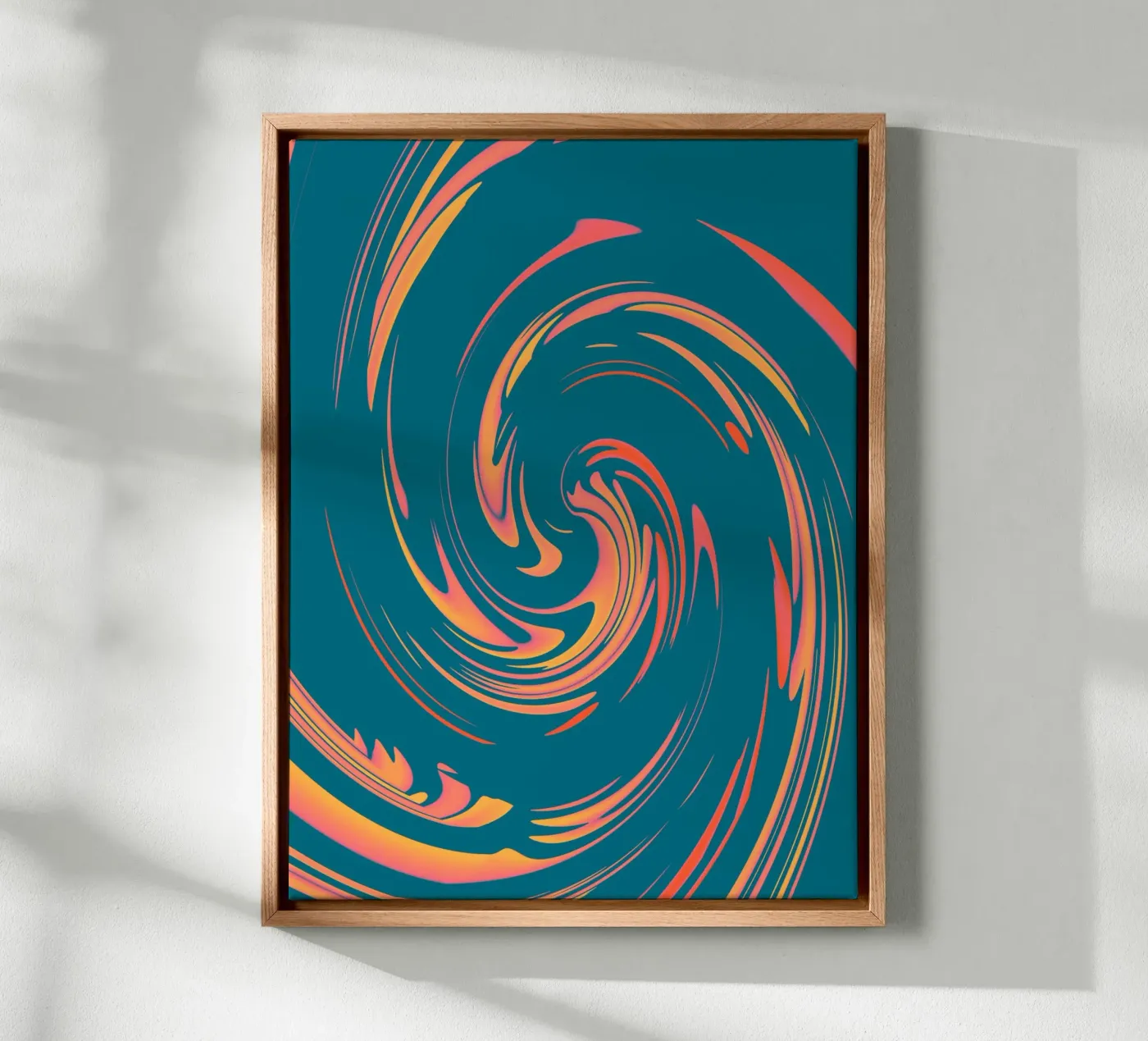 Abstract colourful dynamic circular pattern canvas by Something for you