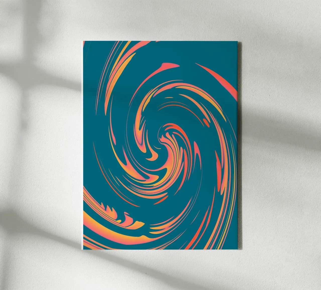Motif circulaire dynamique abstrait et coloré toile de Something for you