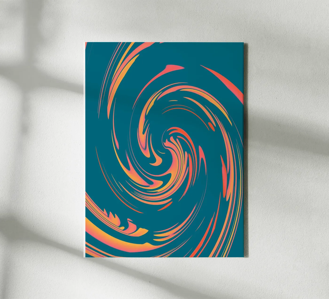 Abstract colourful dynamic circular pattern canvas by Something for you