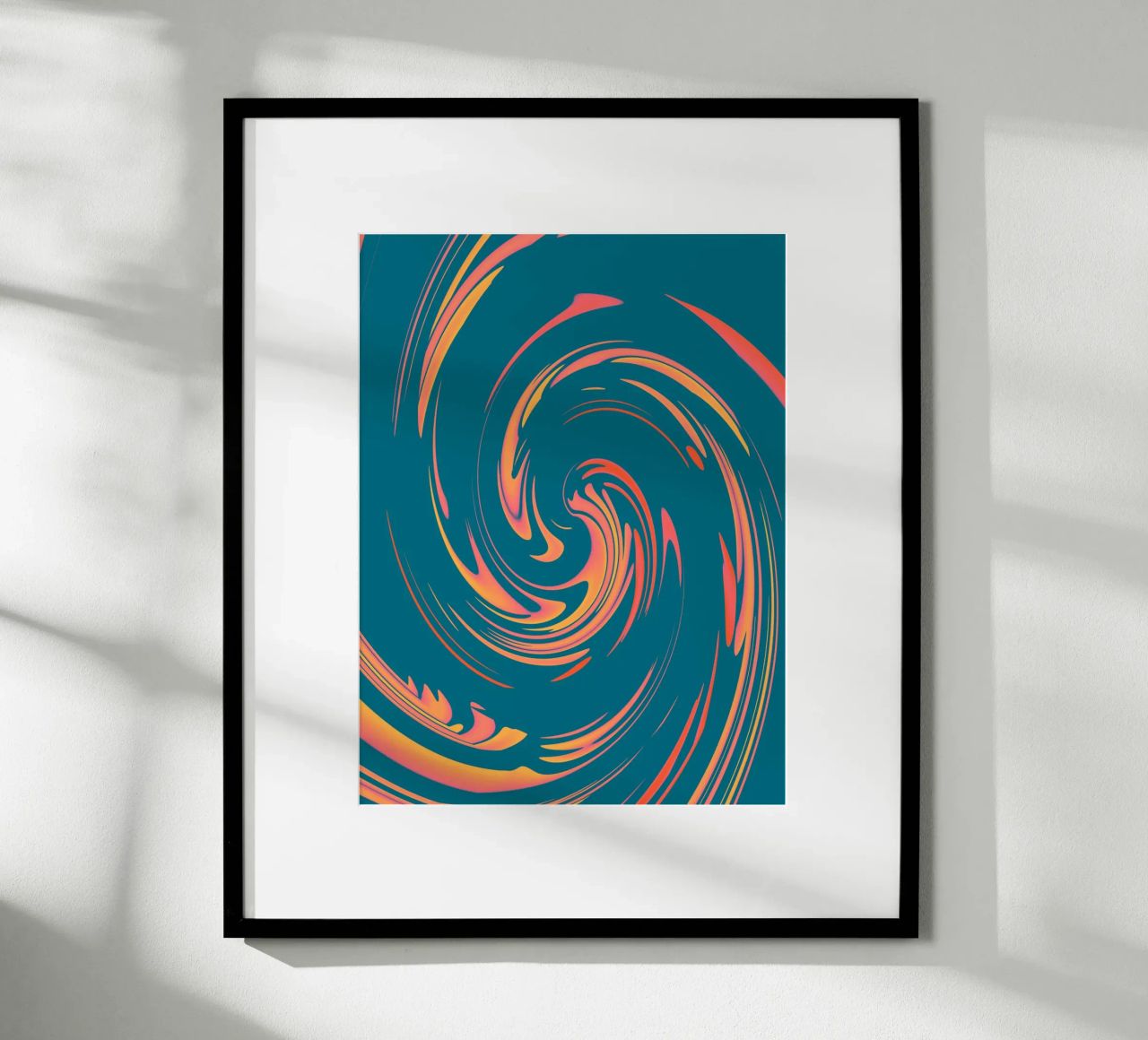 Abstract colourful dynamic circular pattern hahnemühle by Something for you