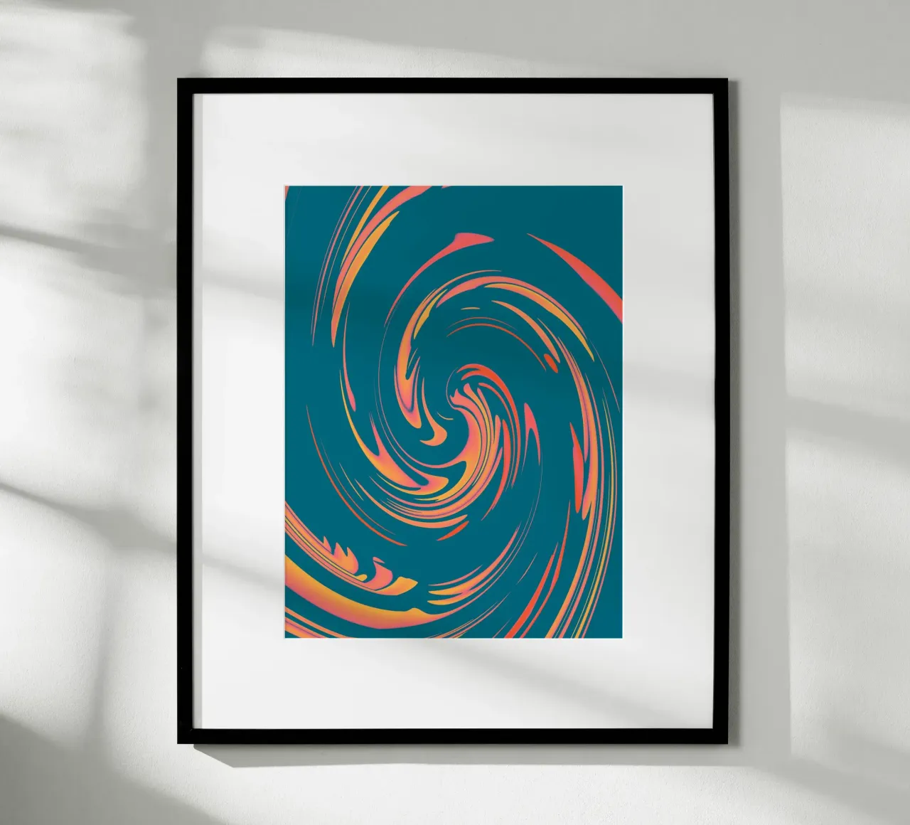 Motif circulaire dynamique abstrait et coloré hahnemühle de Something for you