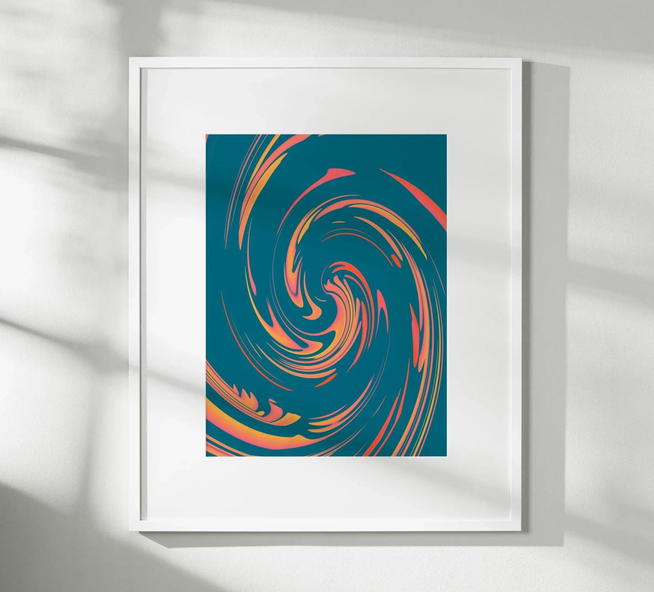 Abstract colourful dynamic circular pattern hahnemühle by Something for you