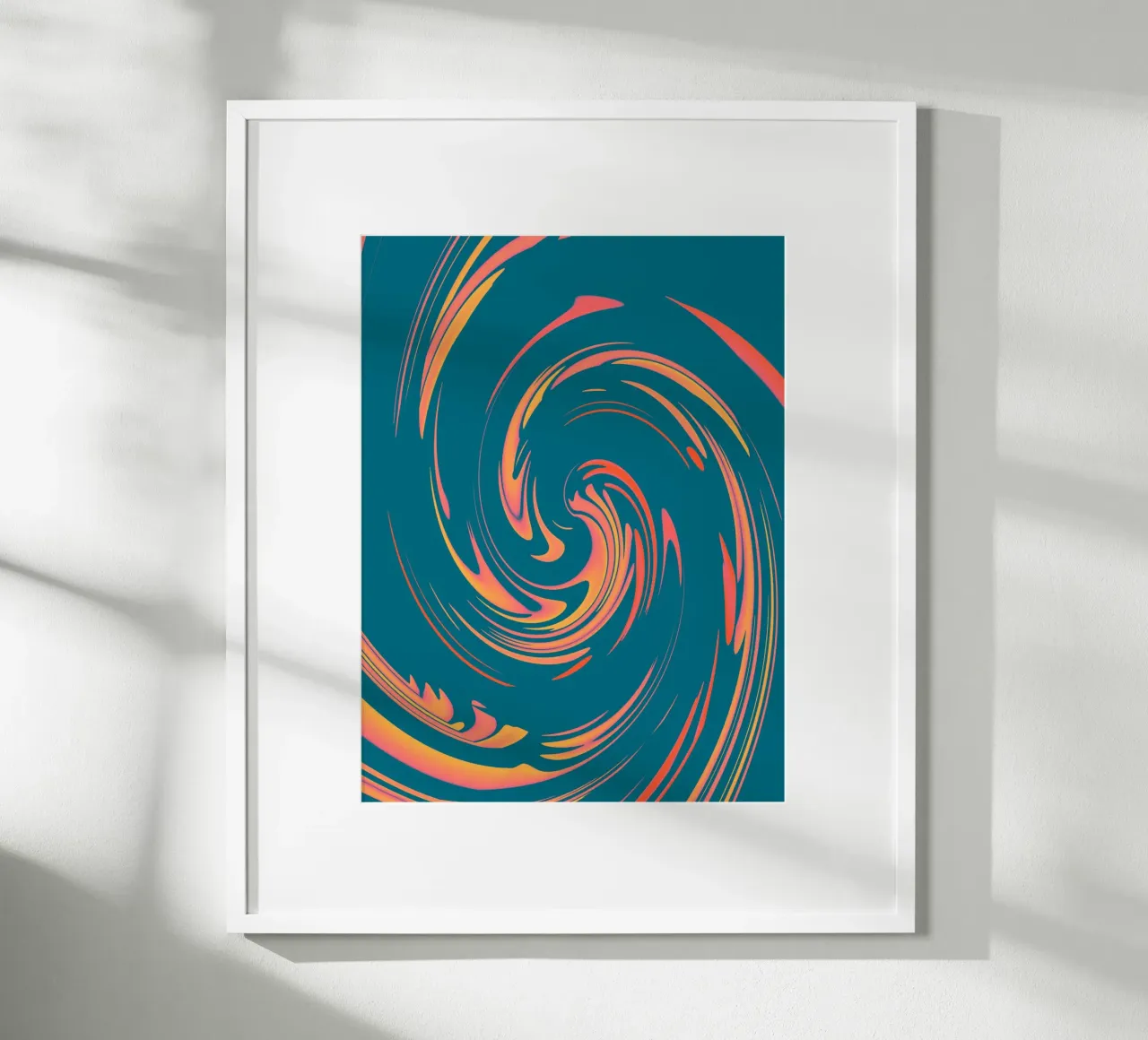 Motif circulaire dynamique abstrait et coloré hahnemühle de Something for you