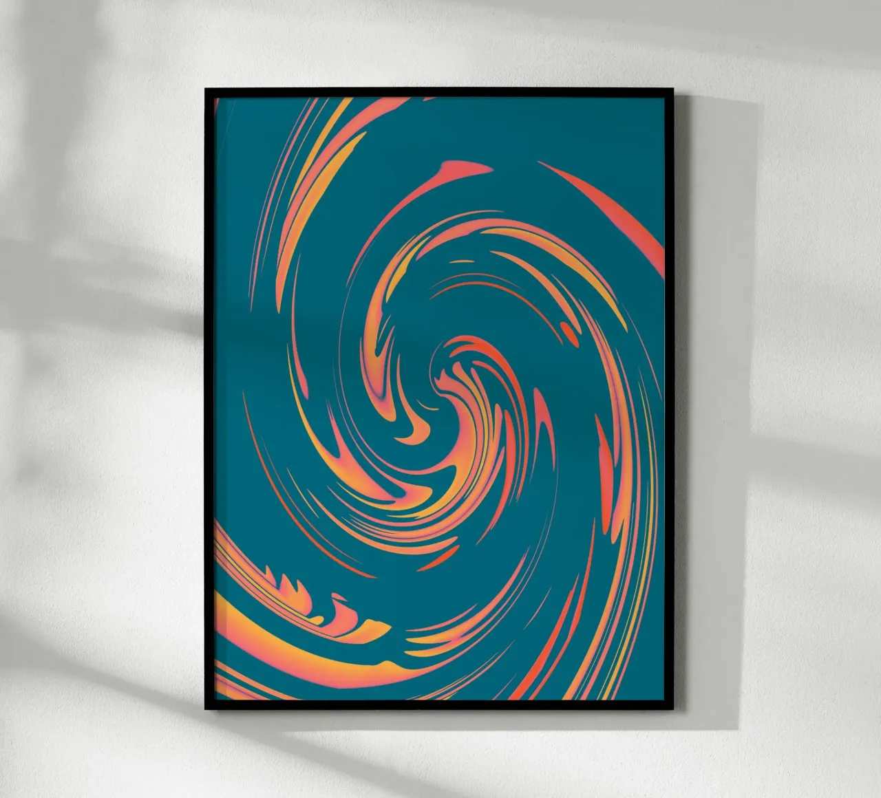 Motif circulaire dynamique abstrait et coloré hahnemühle de Something for you