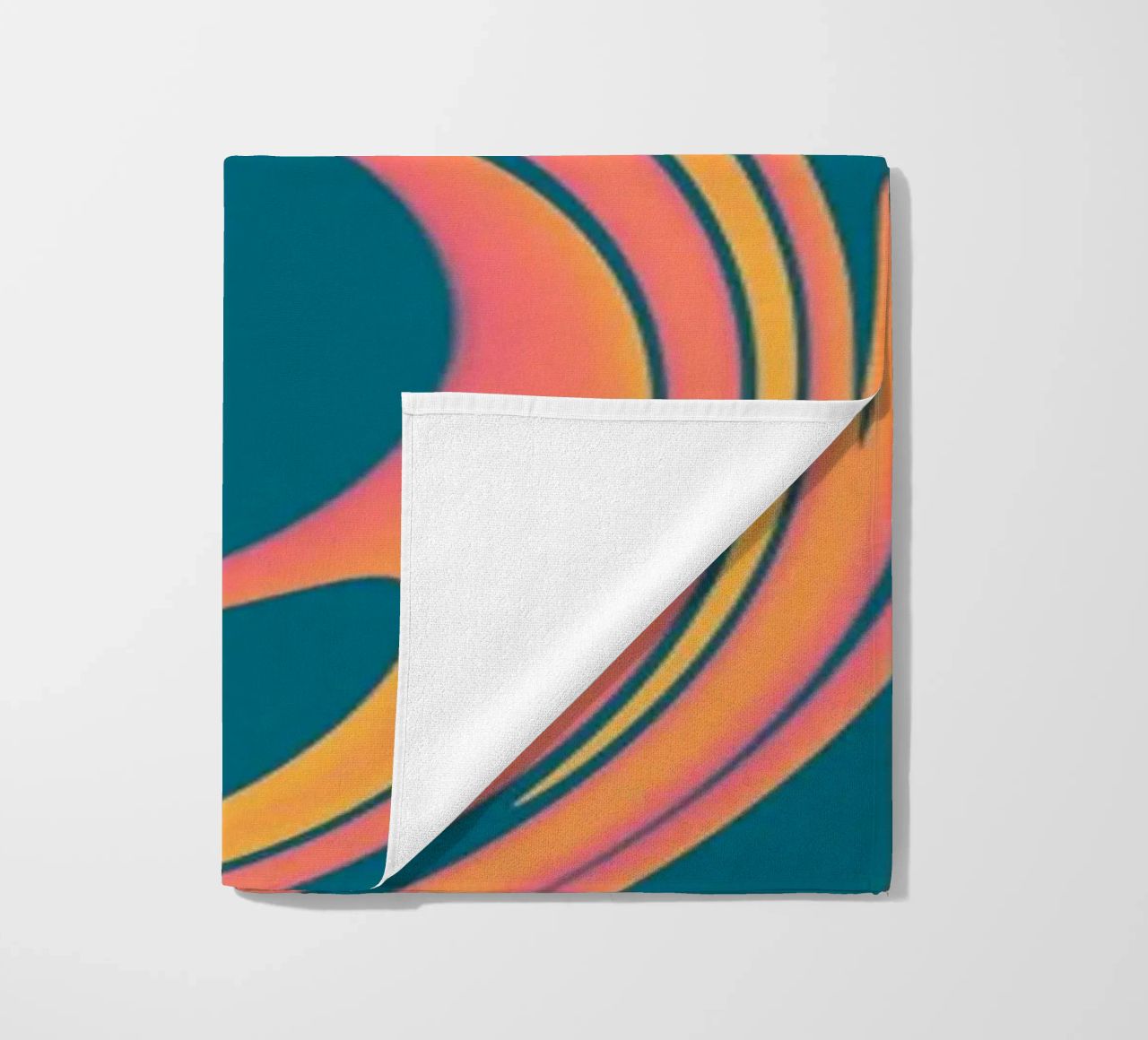 Abstract colourful dynamic circular pattern beach towel by Something for you