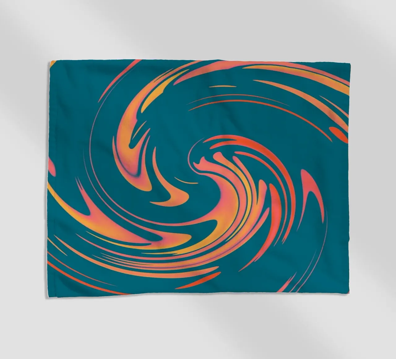 Motif circulaire dynamique abstrait et coloré serviette de plage de Something for you