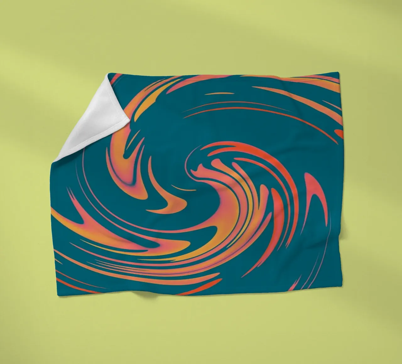 Abstract colourful dynamic circular pattern fleece blanket by Something for you