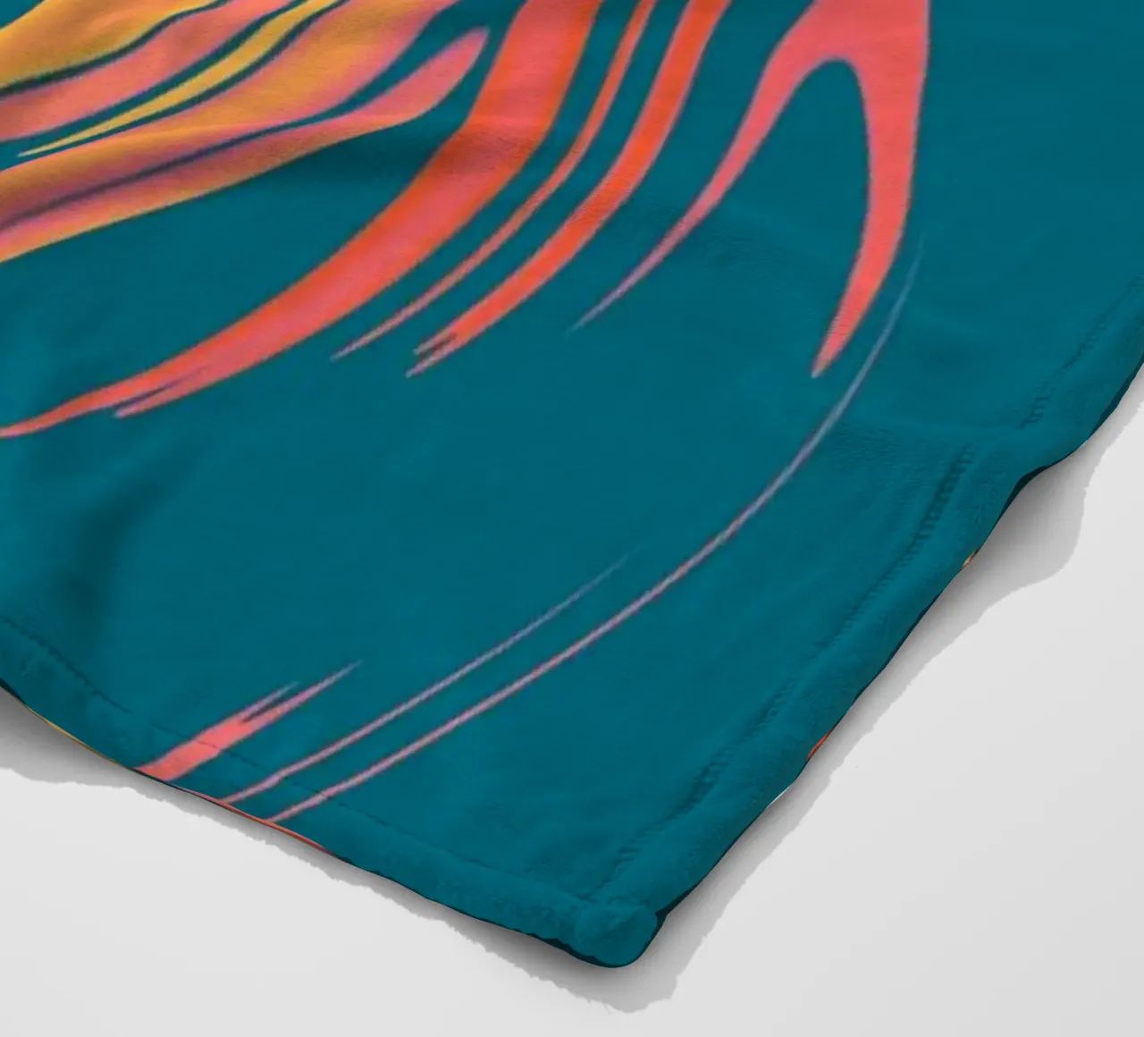 Abstract colourful dynamic circular pattern fleece blanket by Something for you