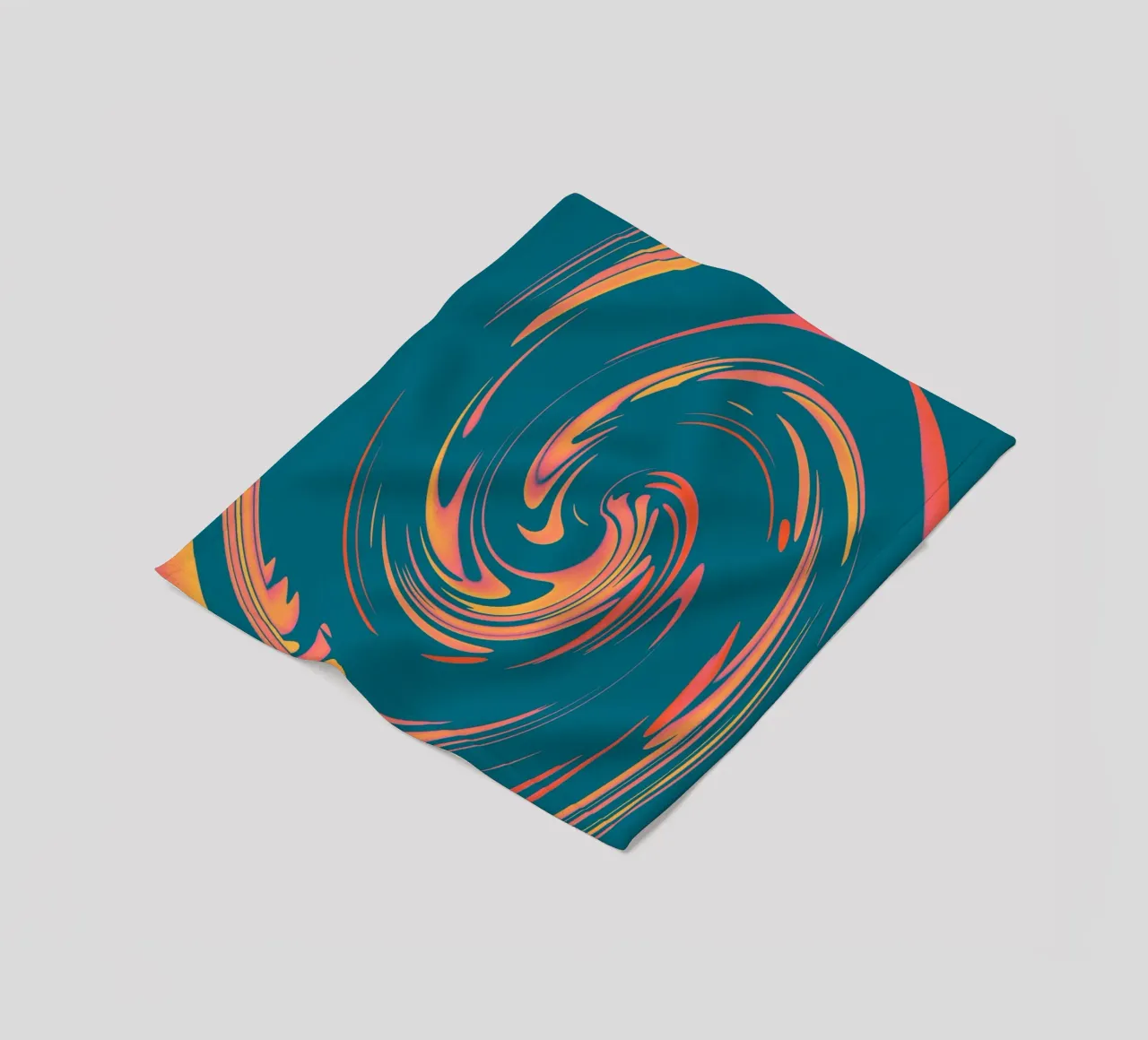 Abstract colourful dynamic circular pattern fleece blanket by Something for you