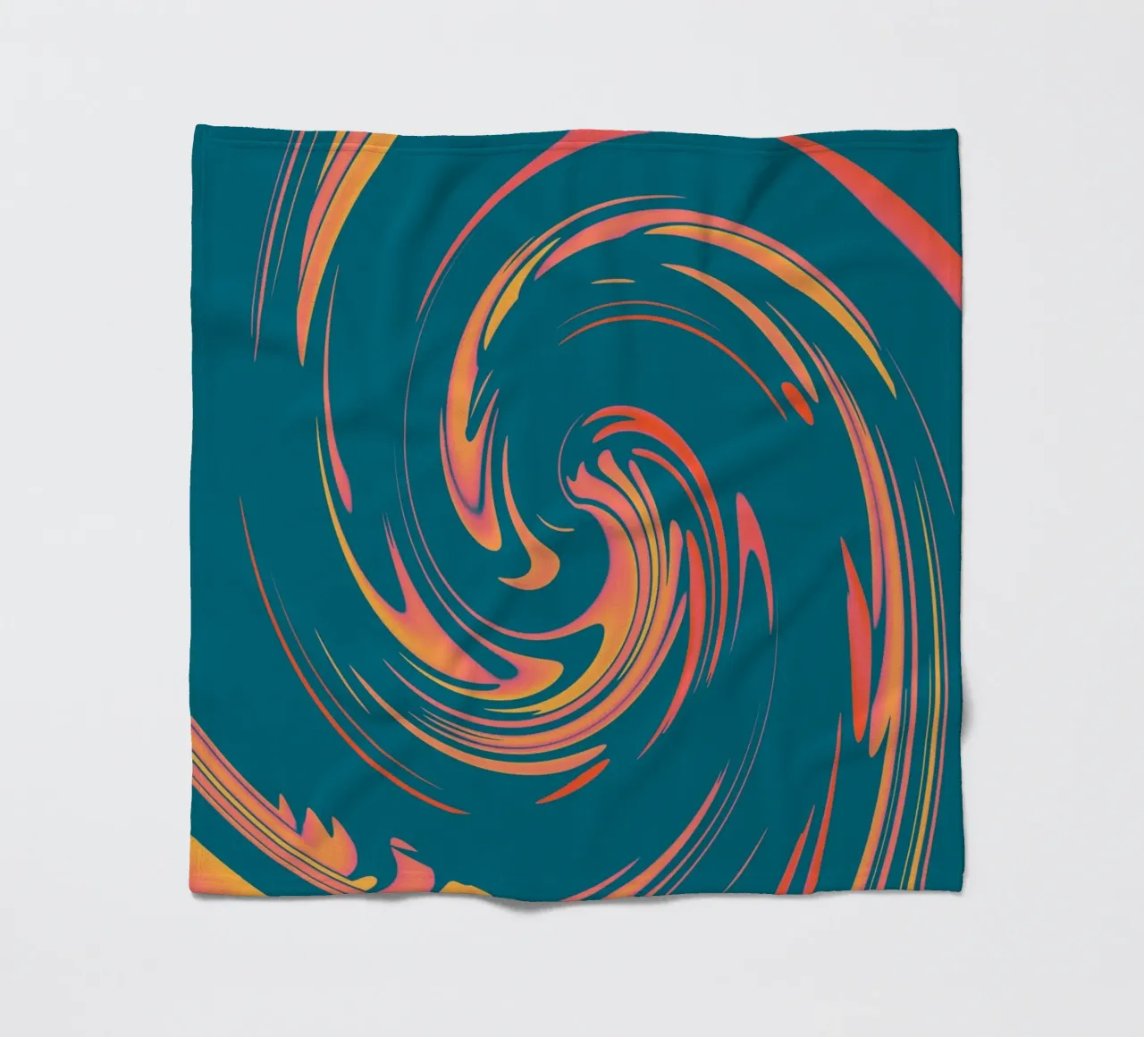 Abstract colourful dynamic circular pattern fleece blanket by Something for you