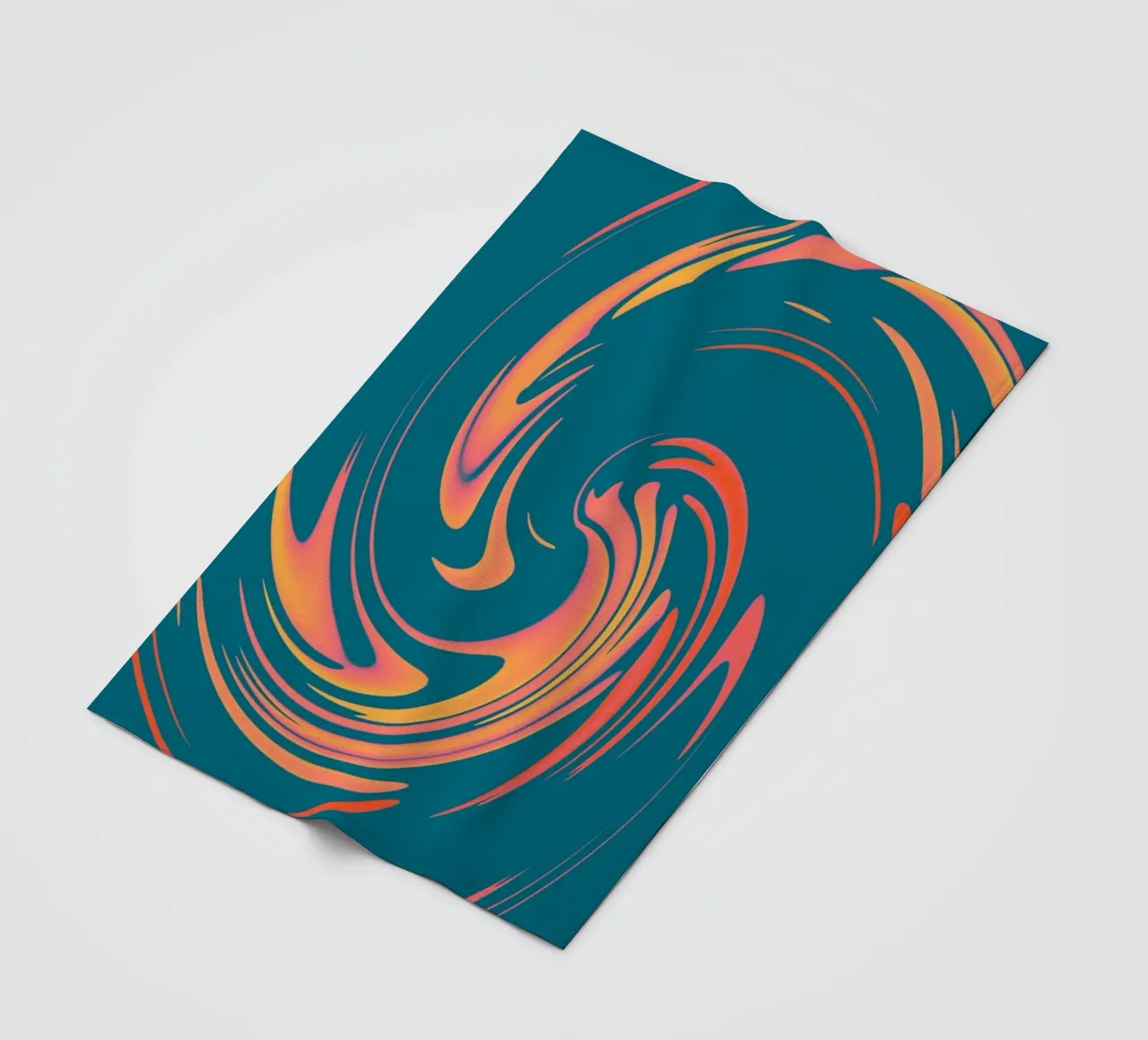Abstract colourful dynamic circular pattern fleece blanket by Something for you