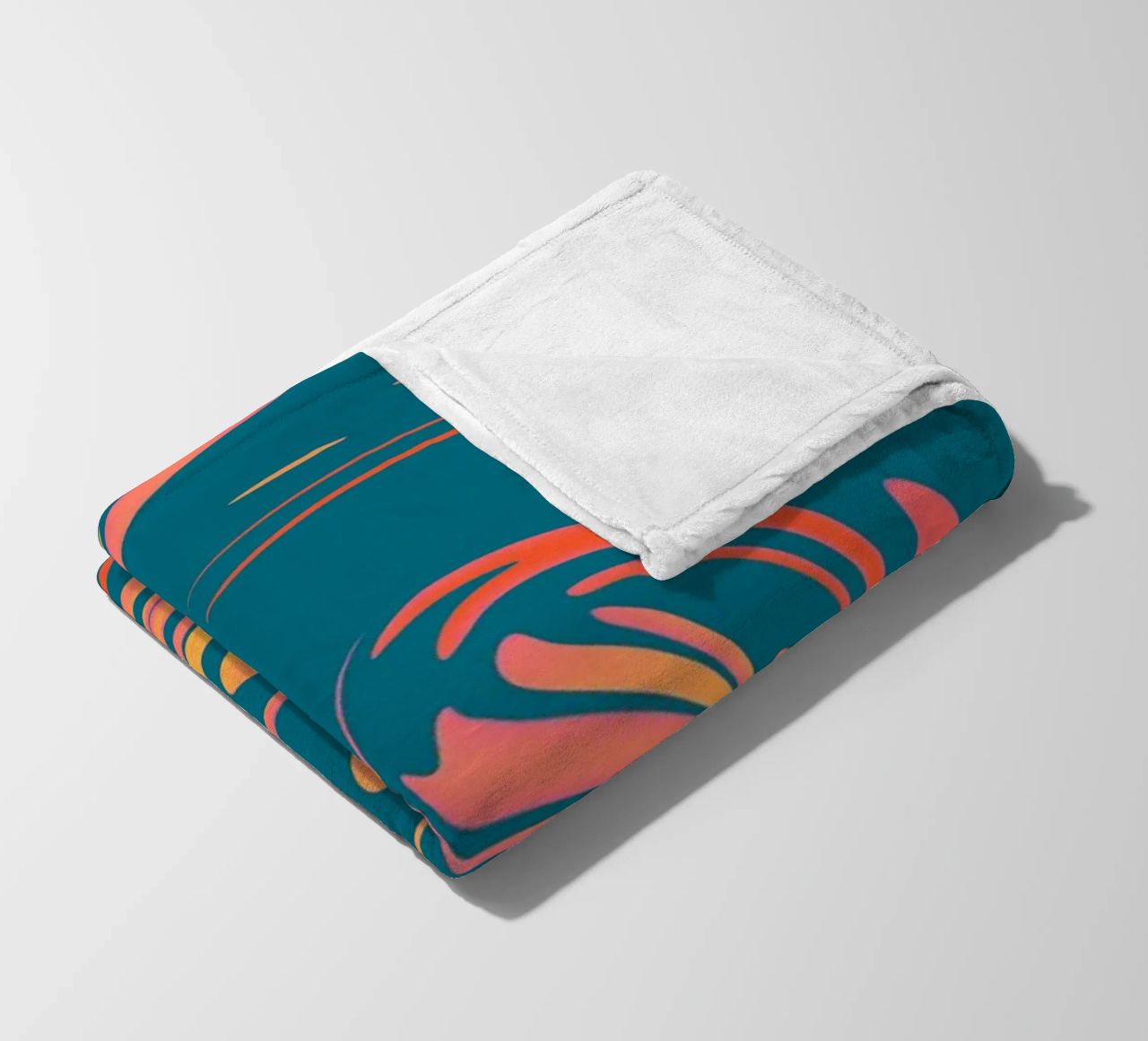 Abstract colourful dynamic circular pattern fleece blanket by Something for you
