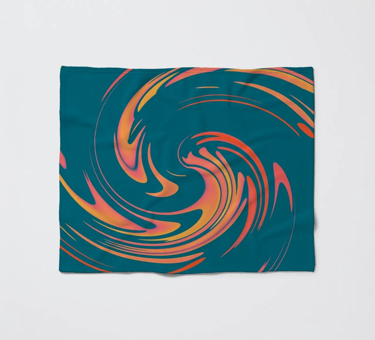 Abstract colourful dynamic circular pattern fleece blanket by Something for you