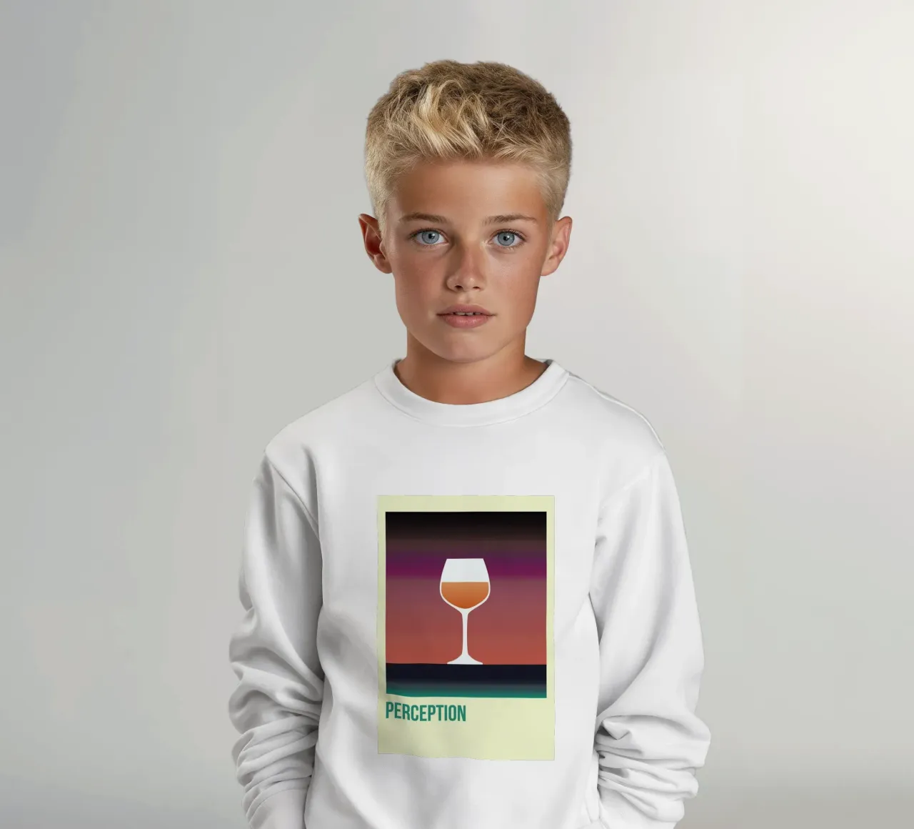 Perception Aperol felpa bambino da Trabolt Design