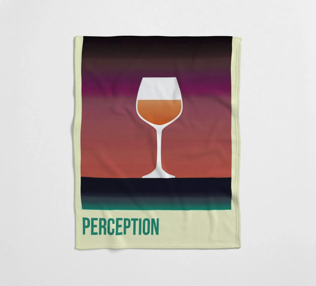 Perception Aperol Fleecedecke von Trabolt Design