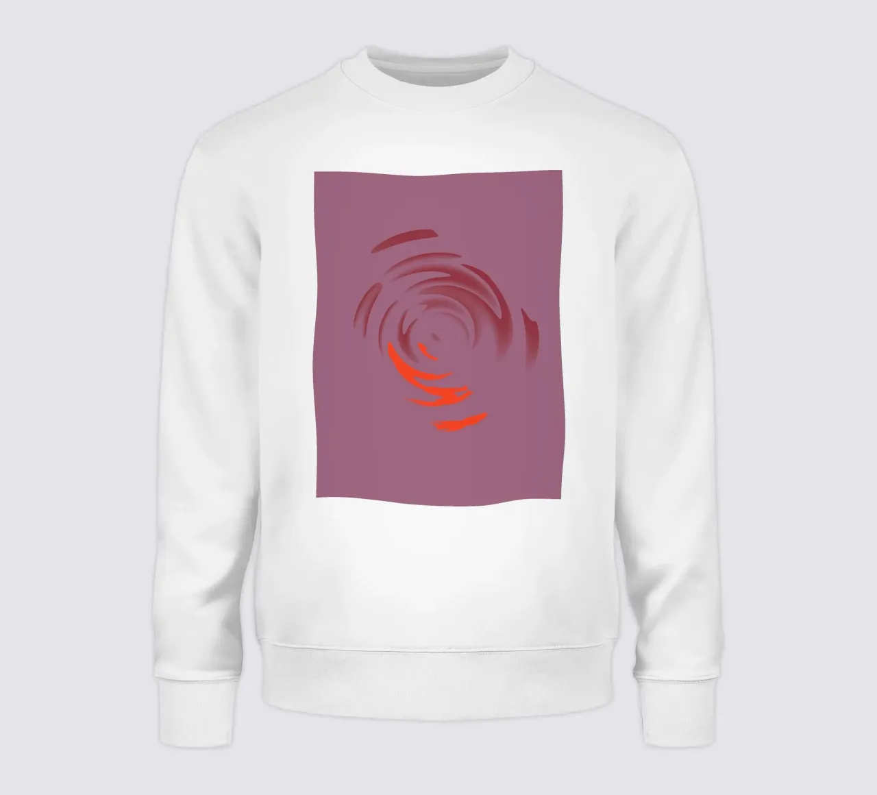 Abstract dynamic pink round circle pattern sweatshirt by Something for you